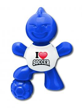 Little Joe I Love SOCCER Energy Lufterfrischer 45 tage duft ca.4x5x2cm in BK